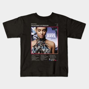 Alicia Keys - The Element Of Freedom Tracklist Album Kids T-Shirt